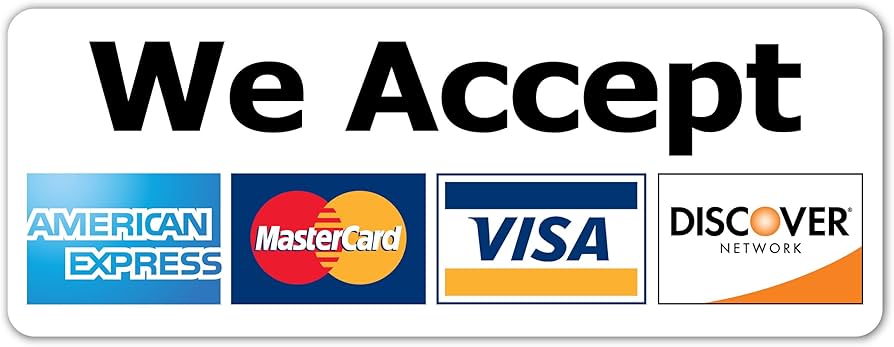 Credit Cards accepted